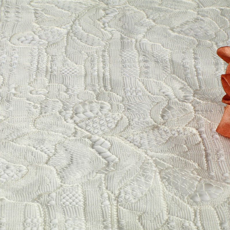 Lace Fabric Dress Bridal Nylon Warp Knit for Women's Wear Wholesale Su 4